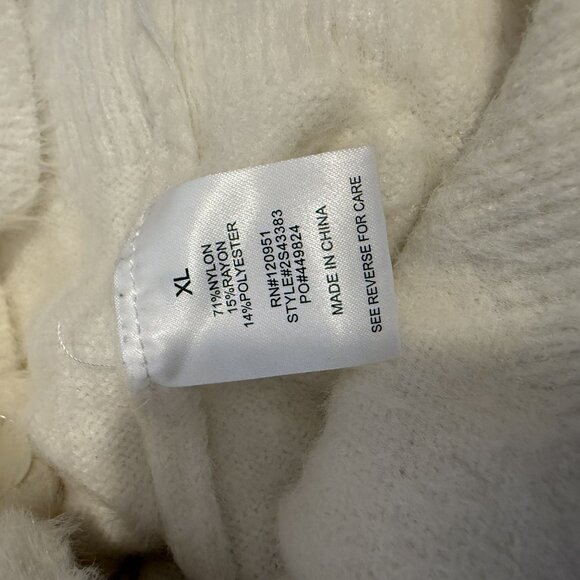 Pink Rose Fuzzy Knit‎ Collared Button Up Sweater - Picture 5 of 5